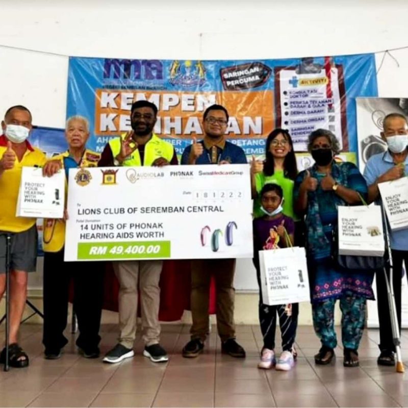 Audiolab and Lions Club donate hearing aids worth RM 49,400