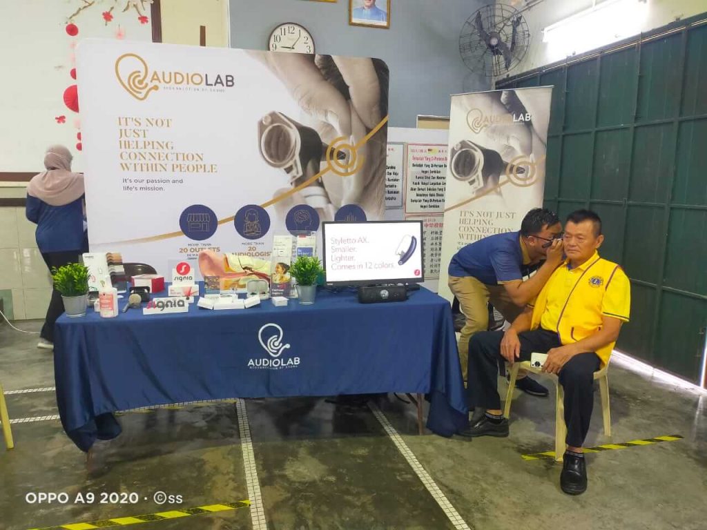 Hearing Screening Audiolab Hearing and Lions Club Seremban in SJK (C) Chung Hua, Rantau, Negeri Sembilan